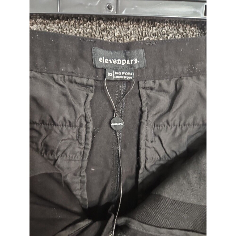 Eleven Paris Size 32 Waste Men's Black Chino Shorts NWOT - Picture 6 of 7